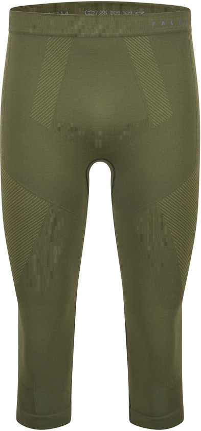FALKE Warm 3/4 heren thermobroek, kuitlange thermobroek, zwart