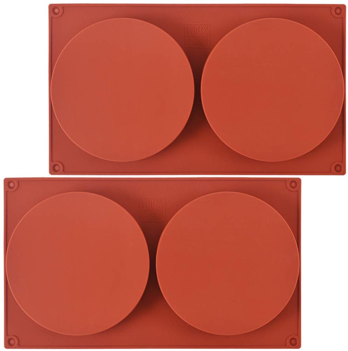 Ibenzoa® Siliconen Cakevormen - 2 Stuks, 13.7 cm