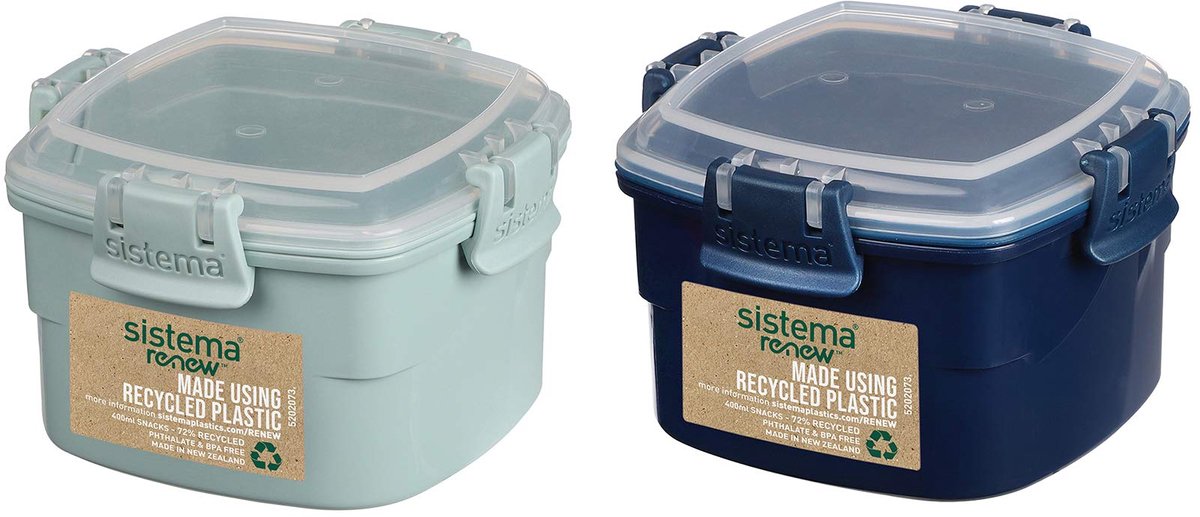 Sistema Renew snackdoos Snacks 400ml Prijs 1 stuk