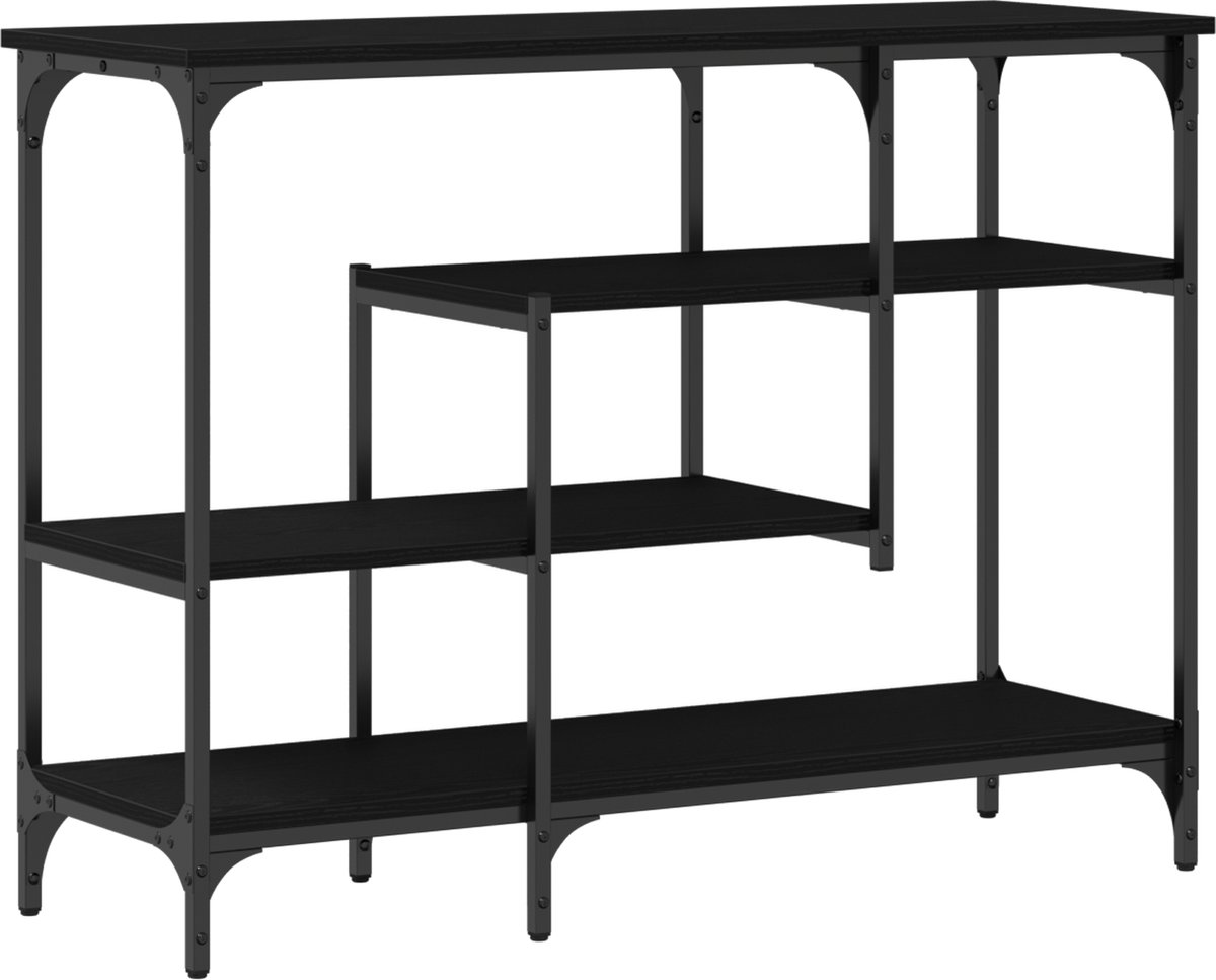 vidaXL Console - Tafel - Zwart - eiken - 100 - x - 35 - x - 75 - cm Zwart eiken