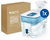 BRITA Flow Waterfilterkan en Waterdispenser Grijs 8.2L – met 1 MAXTRA PRO AIO Filter – Duurzaam Verpakt
