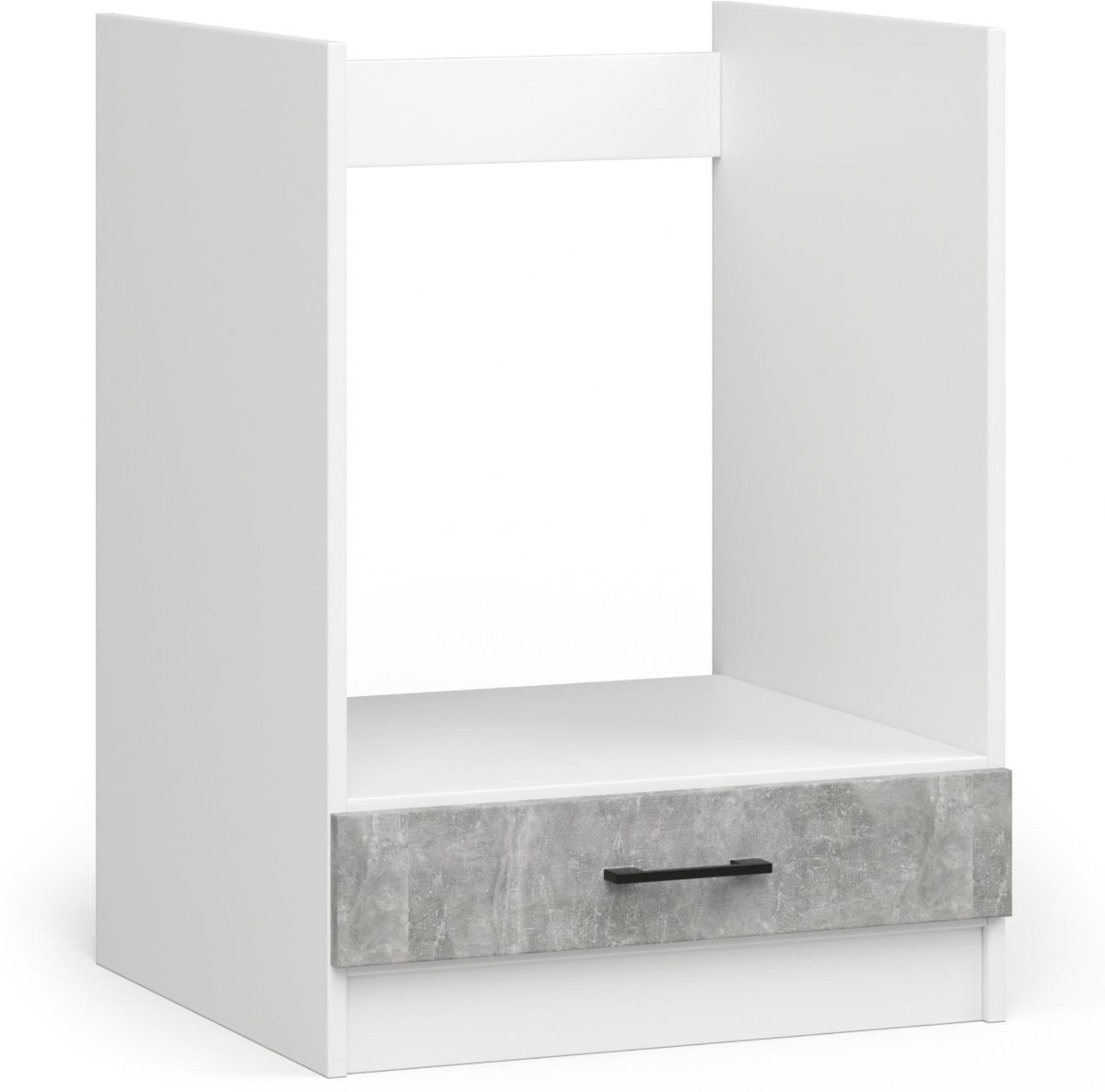 Keukenkast modulaire OLIWIA S60 / Onderkast / Ovenkast / AKORD Furniture Factory / Wit - Beton Grijs / 60 x 82 x 55 cm