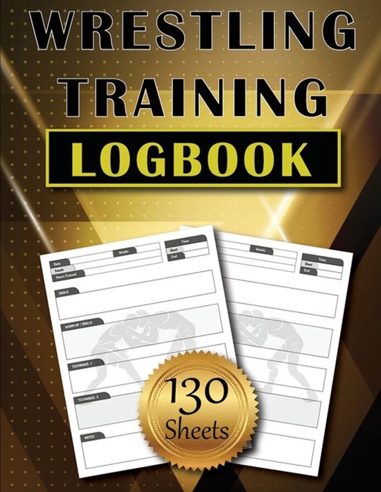 Wrestling Training LogBook - cover
