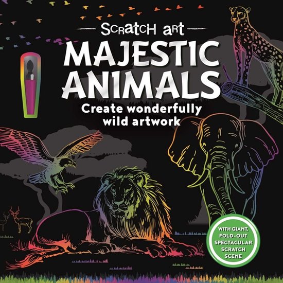 Scratch Art Majestic Animals