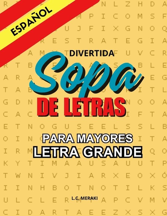 Sopa de Letras in Spanish for Adults, Large Print. Exercise  ... - cover