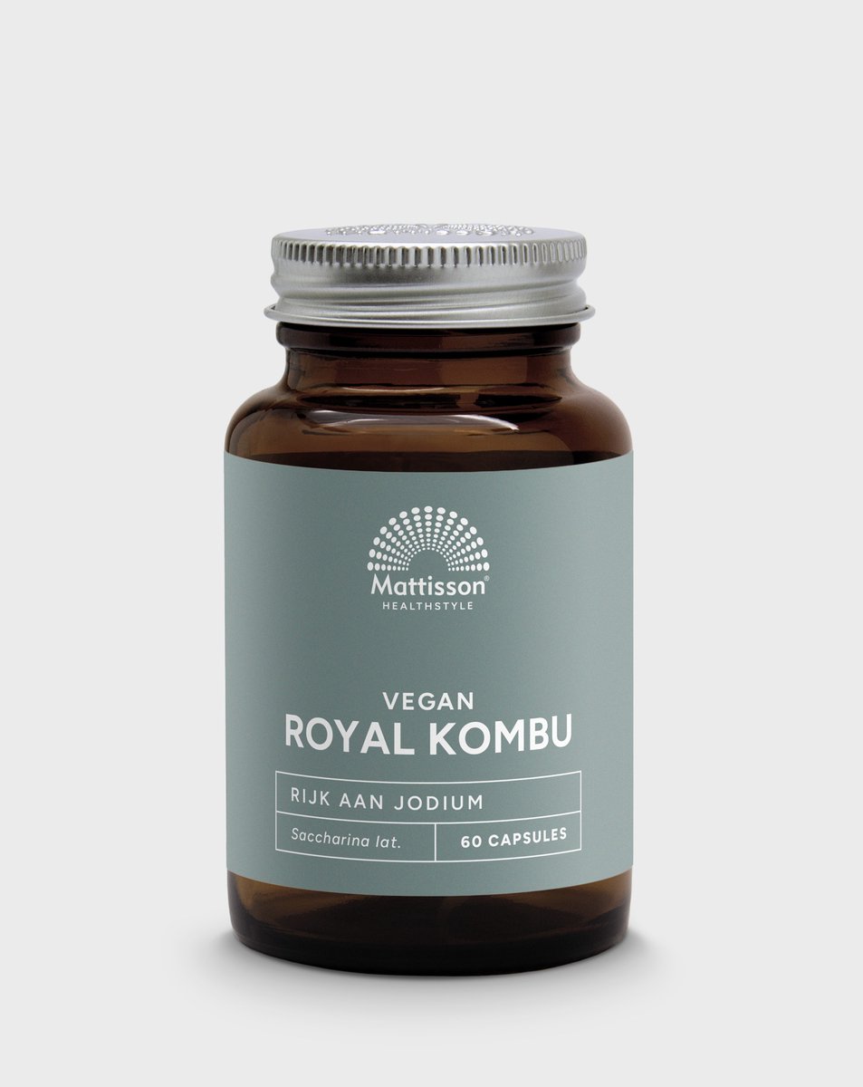 Goedkoopste Mattisson - Royal Kombu 800 mg - Bruinwier - Rijk aan Jodium - Voedingssupplement - 60 Capsules