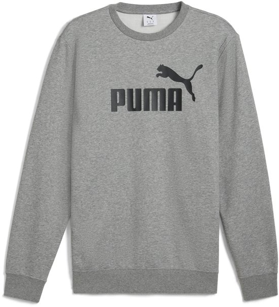 PUMA ESS No Pull homme 1 Logo Crew FL - Gris chiné Medium