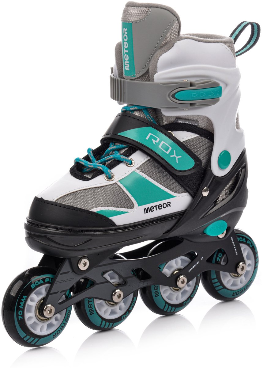 Meteor Rox Skates Inline Kinderen Verstelbaar Mintgroen