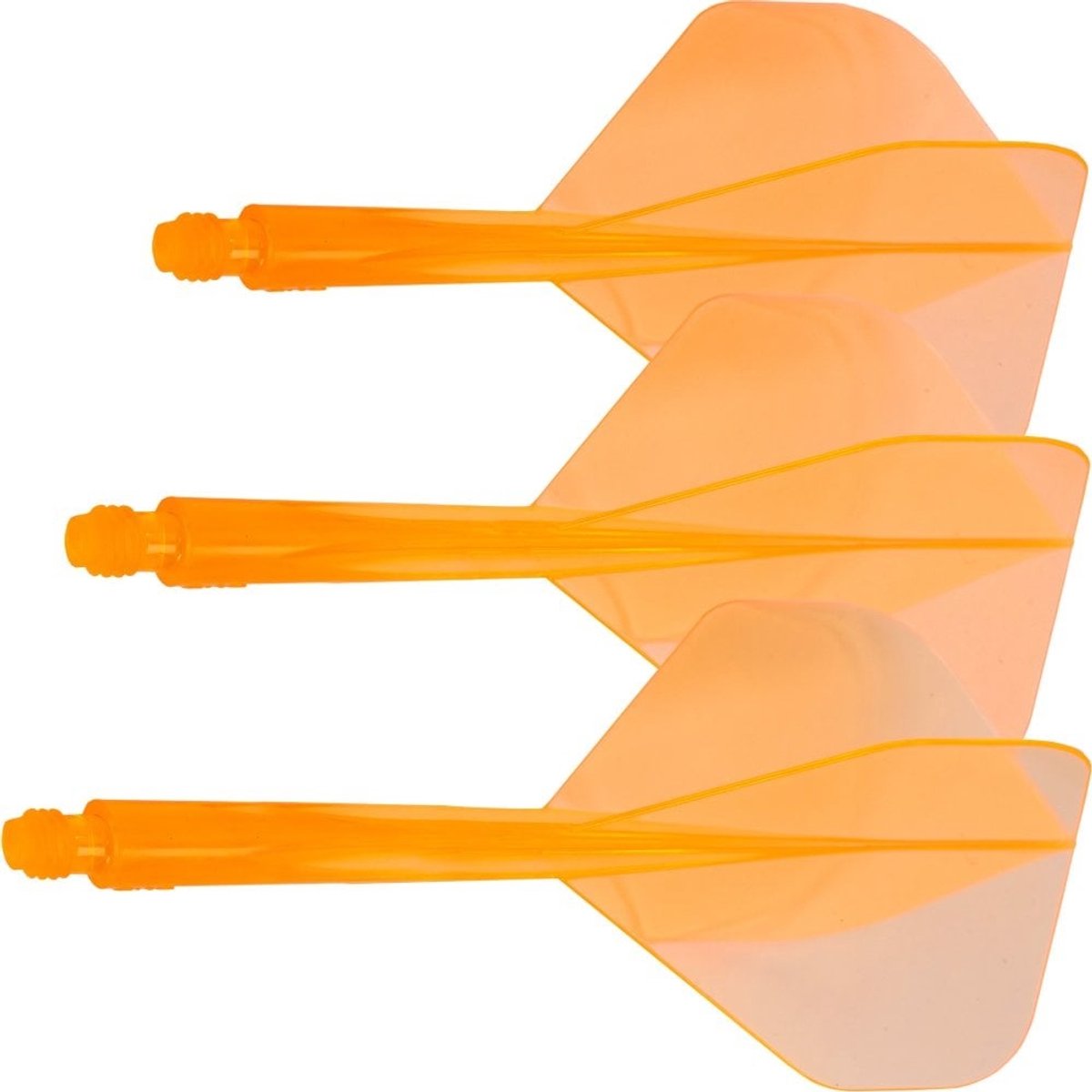 Condor Neon Axe Flight System - Standard Orange - Dart Flights Short