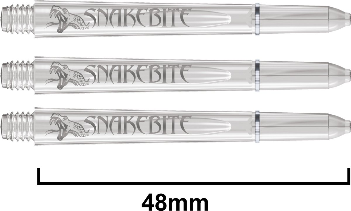 Red Dragon Snakebite Signature Clear - Dart Shafts Medium