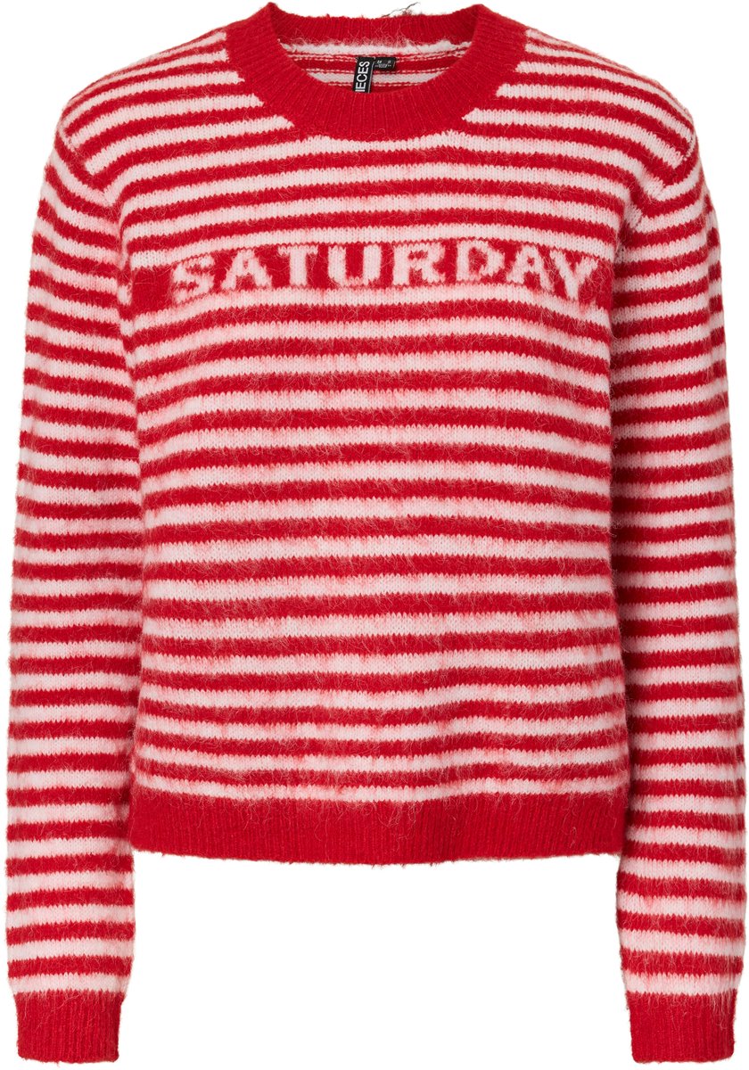 Pieces Trui Pcjada Ls O-neck Knit Bc 17159323 Adrenaline Rush/cradle Pink Dames Maat - S