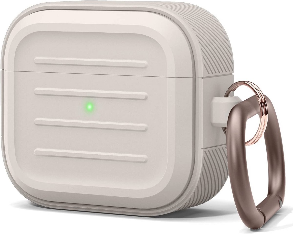 Beschermhoes voor AirPods 3 met Sleutelhanger - Draadloos Opladen en Schokbestendig