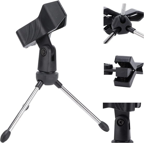 Desktop Microfoon Stand Opgewaardeerd Hoek Verstelbare Statief Tafel Mic Stand voor Opname Microfoon