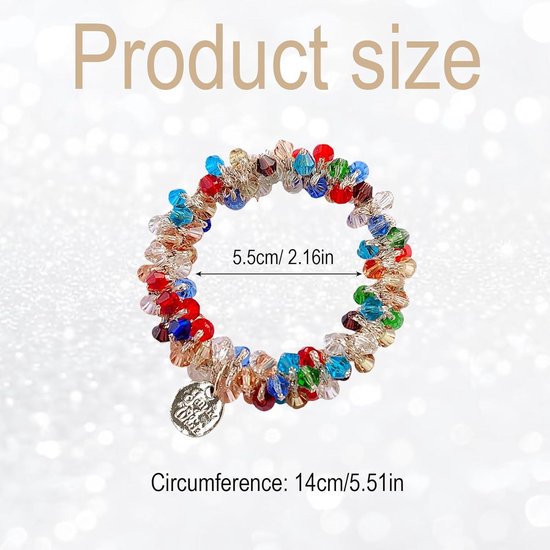 4 stuks modieuze strass hoofdband voor vrouwen met tanden