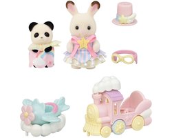 foto van Sylvanian Families 5819 Pretpark speelset- vliegtuig & trein