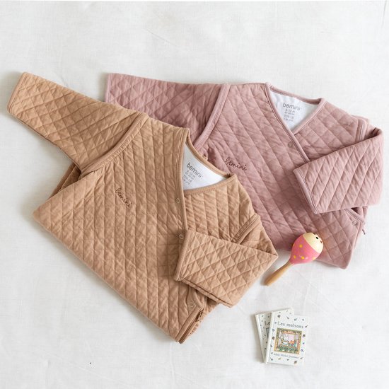BEMINI Babyslaapzak - MAGIC BAG 4-12m - TOG 1.5 - Pady quilted jersey - Beige van BEMI — afbeelding 5