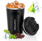 Tasse isotherme en acier inoxydable Boraboi ® avec couvercle anti-fuite et isolation pour une utilisation chaude ou froide