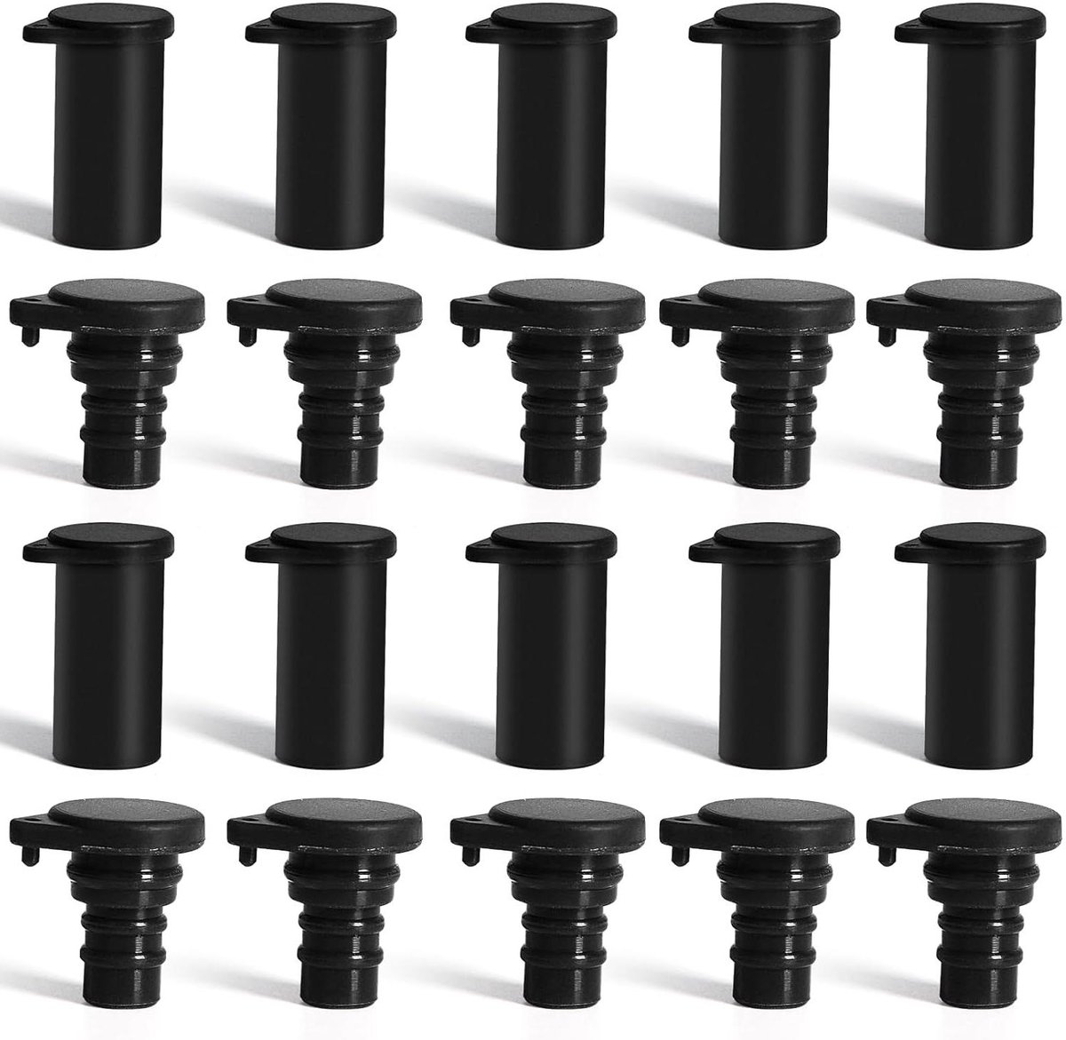 Zonneconnector Waterdichte Stekker 10 Paar IP67 Mannelijke/Vrouwelijke Zonnepaneelkabel M_C_4 Connectoren - Zwart - Zonnepaneel