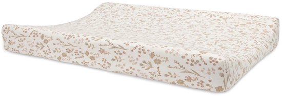 Jollein Aankleedkussenhoes Jersey 50x70cm - Zachte Hoes Baby Aankleedkussen - Bloomy