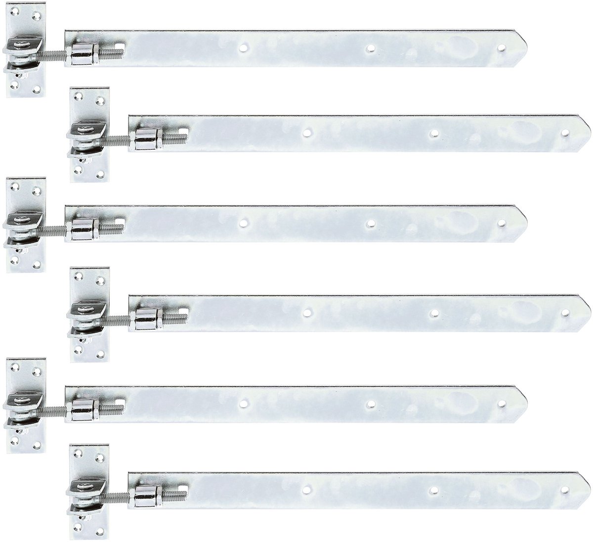 Alberts 846022 heng | recht, uiteinde afgerond, verstelbaar met 30 mm | galvanisch verzinkt, gechromateerd | 460 x 40 mm | Set van 6