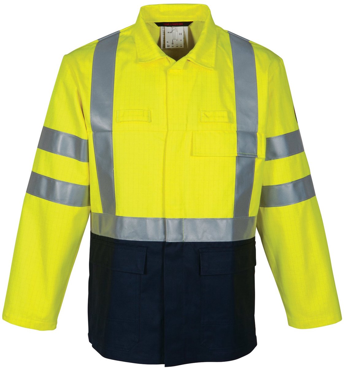 HAVEP Werkjas Multi Protector 30008 - Fluo Geel/Dark Navy - 44