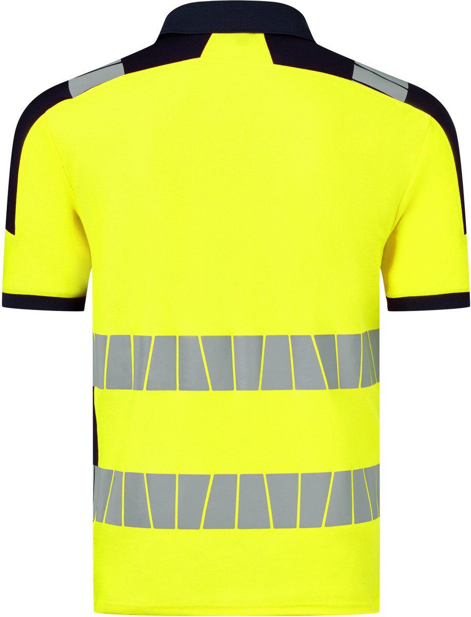 HAVEP Polo High Visibility+ 10080 - Fluo Geel/Marine - 2XL