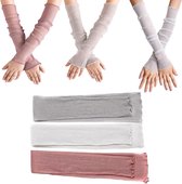 Suddora Paire de manchons de soleil pour homme et femme avec protection UV pour cyclisme, basket-ball, course à pied, football, sports de plein air ( Noir), Noir/blanc Suddora Paire de manchons de soleil pour homme et femme avec protection UV pour cyclisme, basket-ball, course à pied, football, sports de plein air ( Noir), Noir/blanc