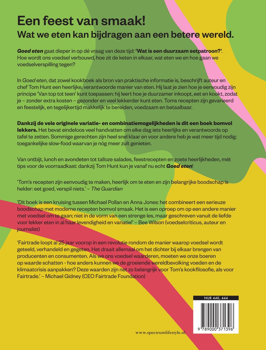 Goed eten - back cover