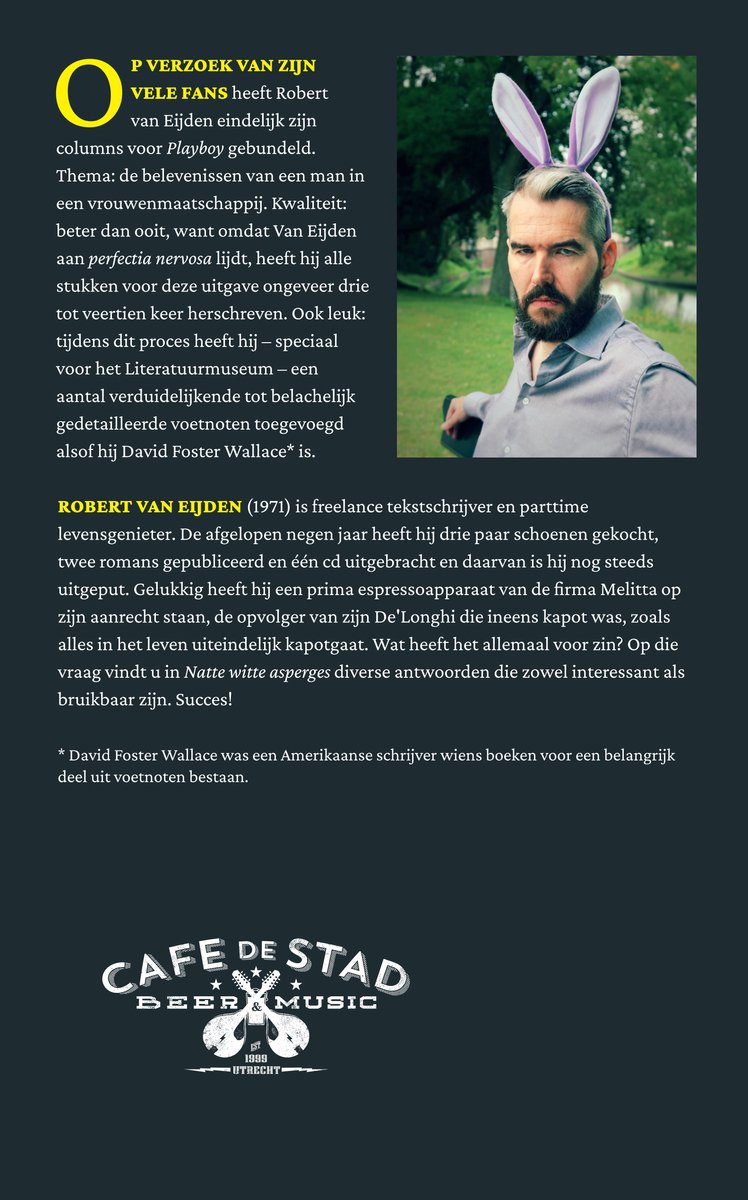 Natte witte asperges - back cover