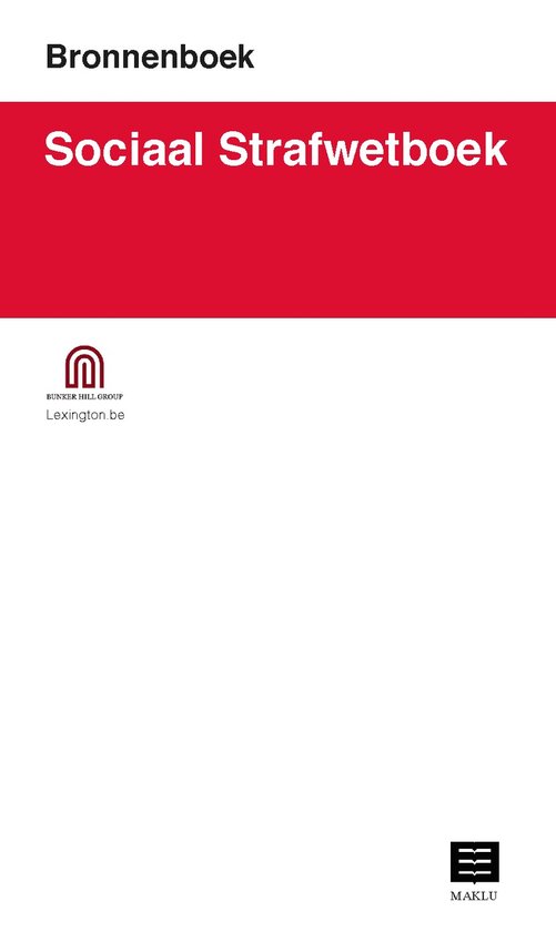 Sociaal Strafwetboek (Bronnenboek) - cover