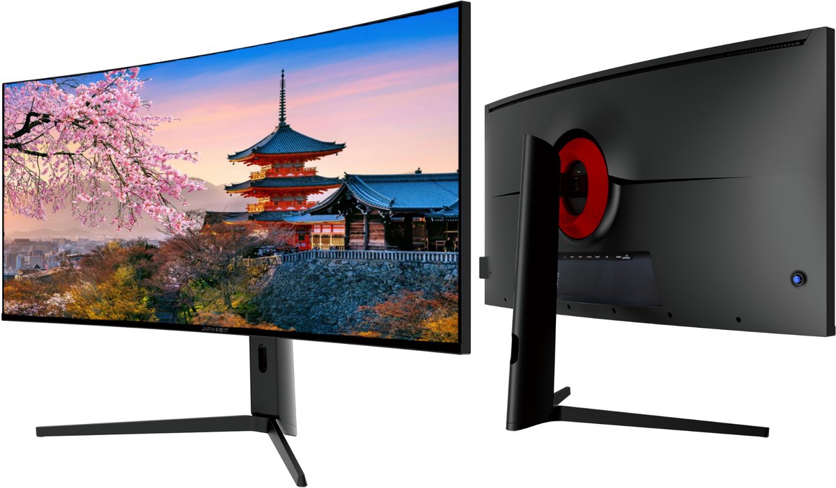 JAPANNEXT Curved monitor 39,7 inch - WUHD 60Hz - IPS-paneel - USB