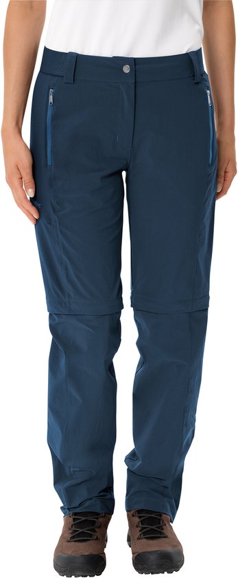 Pantalon Vaude Farley Stretch Zo T-zip II Blauw 40 / Short Femme