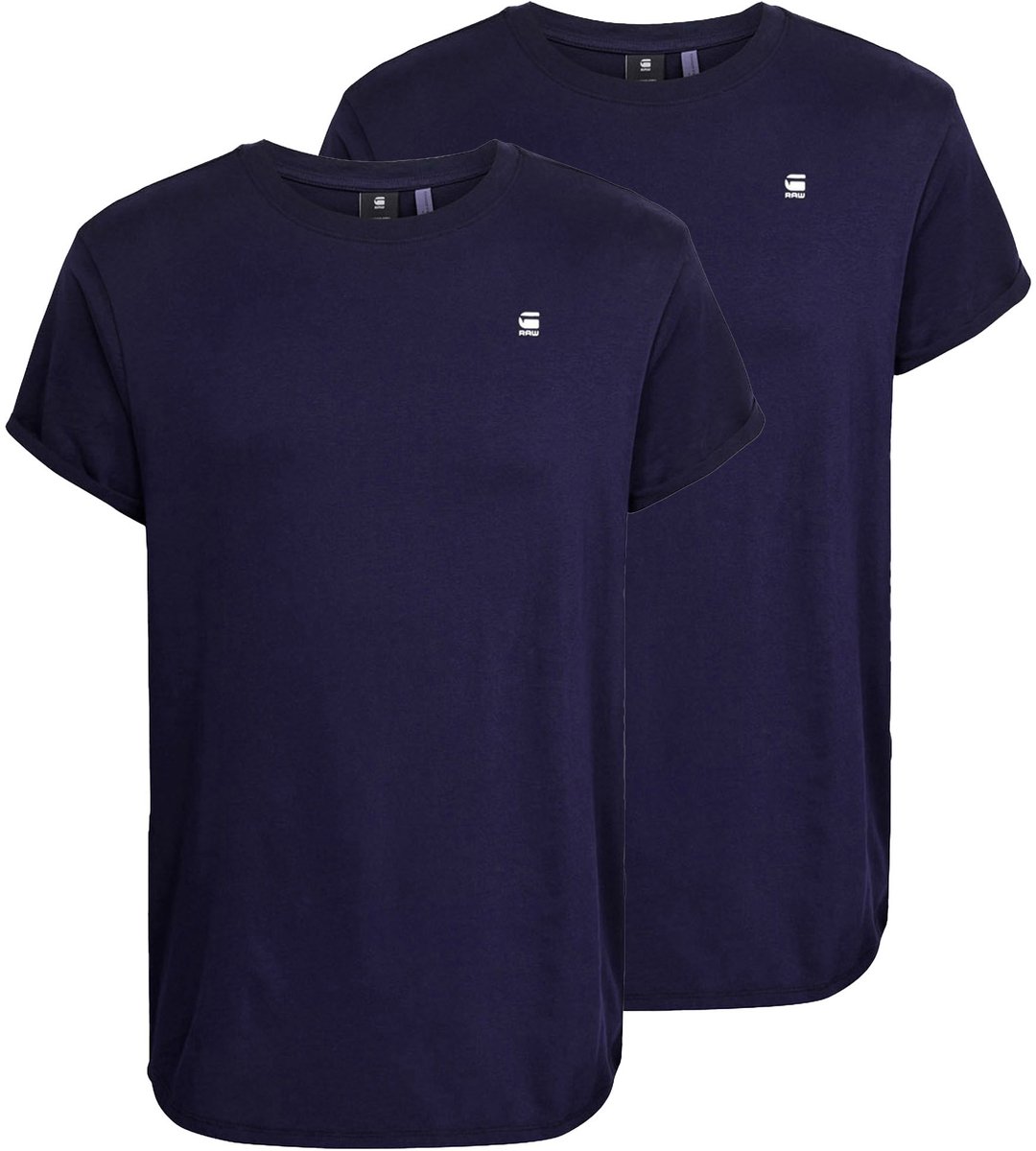 G-Star Lash r t 2 pack Heren T-shirts Blauw