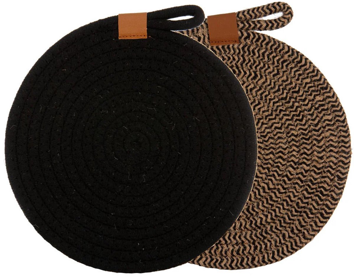 Ladelle Pan onderzetter 22 cm set/2 - black