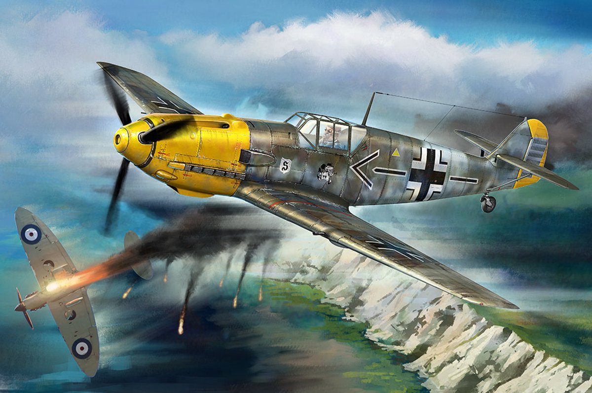 HobbyBoss Modelbouwpakket Militaire voertuigen - Messerschmitt Bf109E - 81809