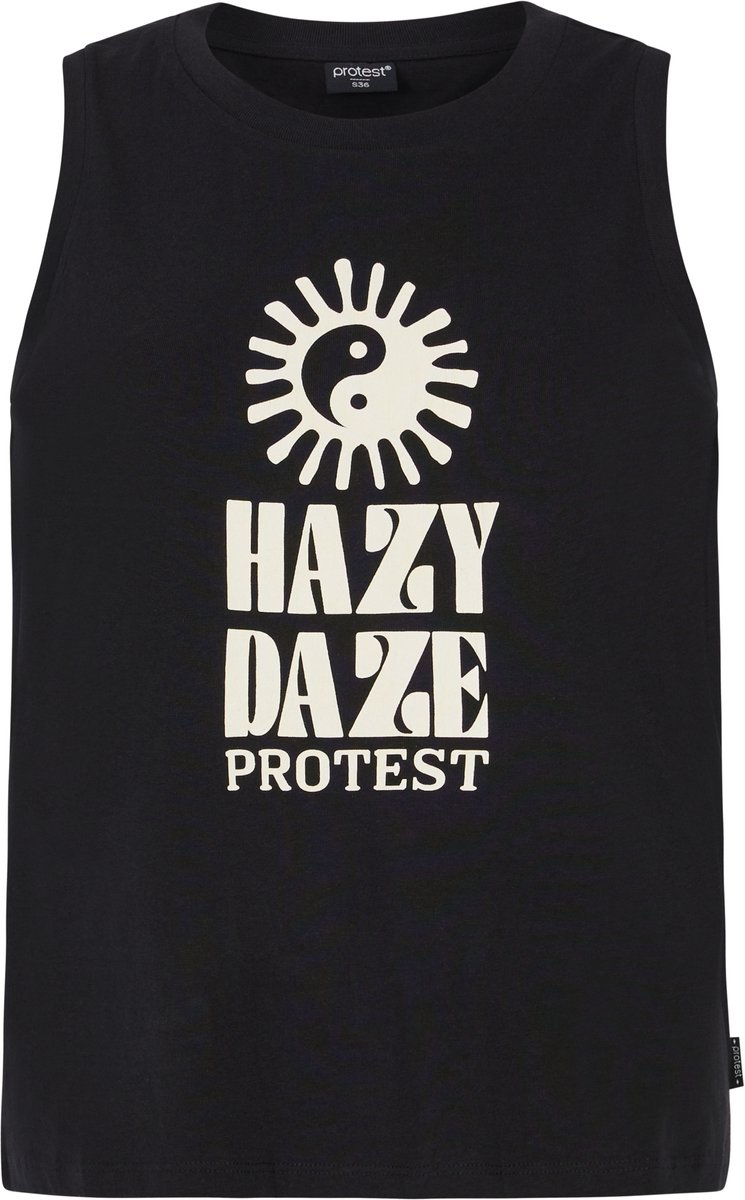 Protest Prtmalang – Top Dames – Mouwloos – Ronde hals Zwart