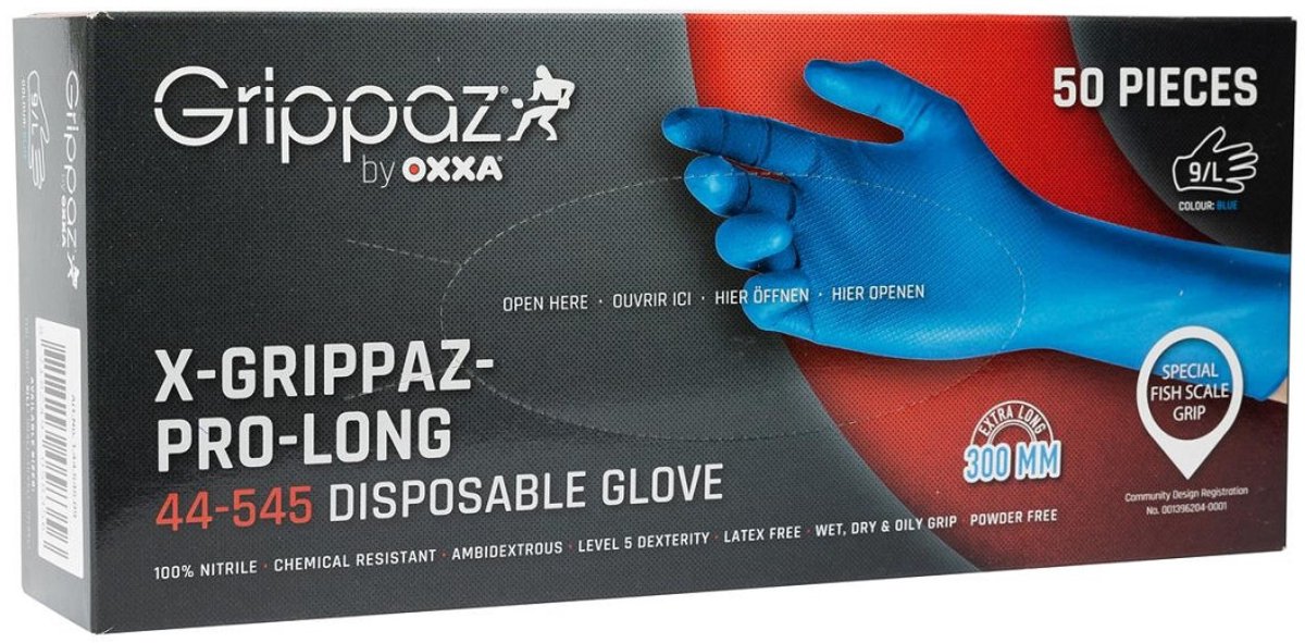 OXXA X-Grippaz-Pro-Long 44-545 wegwerphandschoen, nitril M