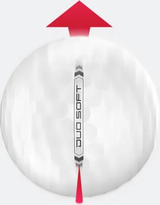 Wilson Staff DUO Soft Golfballen 2023 - Wit - 12 Stuks van Wilson Staff — afbeelding 3