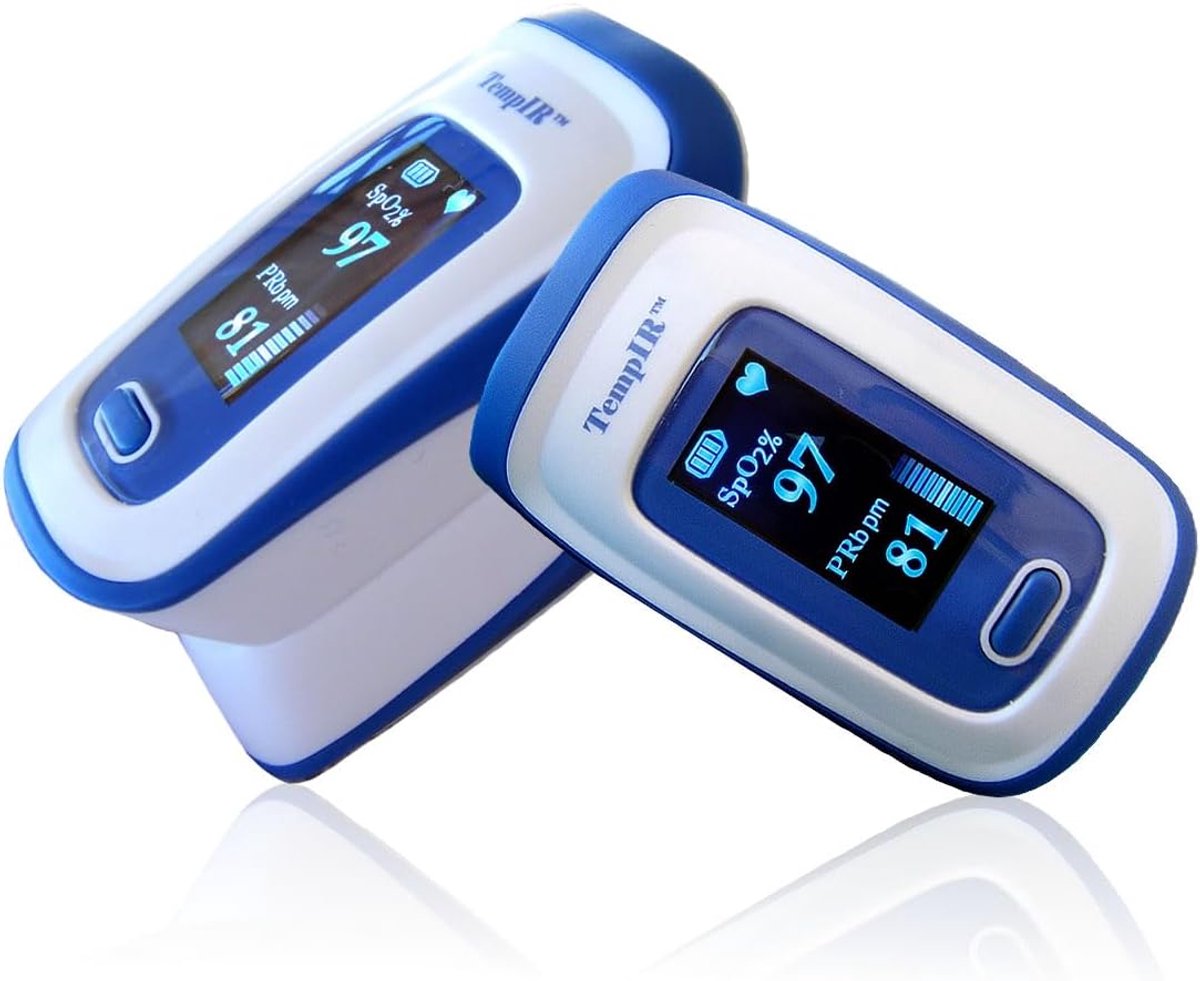 Digitale Vingerpulsoxymeter voor Bloedzuurstof en Pols - Met Alarm en Betrouwbaarheid - Geschikt voor Volwassenen en Kinderen - Ideaal voor Sportgebruik