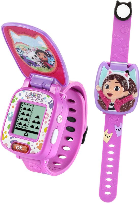 VTech Gabby's Poppenhuis Learning Watch - Educatief Speelgoed - Smartwatch Kinderen - Inclusief 4 Ingebouwde Spellen - Speelgoed vanaf 3 Jaar
