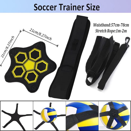Trainingsset voor Voetbalvaardigheden - Verbeter Controle en Precisie met deze Trainingsriem voor Kinderen en Volwassenen van Merkloos — afbeelding 2