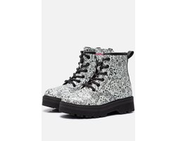 Skechers Gravlen Hi - Doodle Down Meisjes Laarzen - Zilver