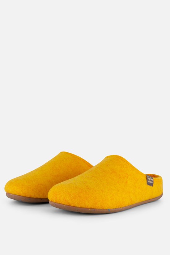 Decoratieve Vilten Babysloffen Geel