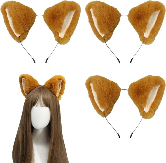 Schattige Fox Oren 2-in-1 Hoed en Sjaal Combo voor Vrouwen, Pluche Fox Oor Hoed (56-58cm, Khaki Schattige Fox Oren 2-in-1 Hoed en Sjaal Combo voor Vrouwen, Pluche Fox Oor Hoed (56-58cm, Khaki