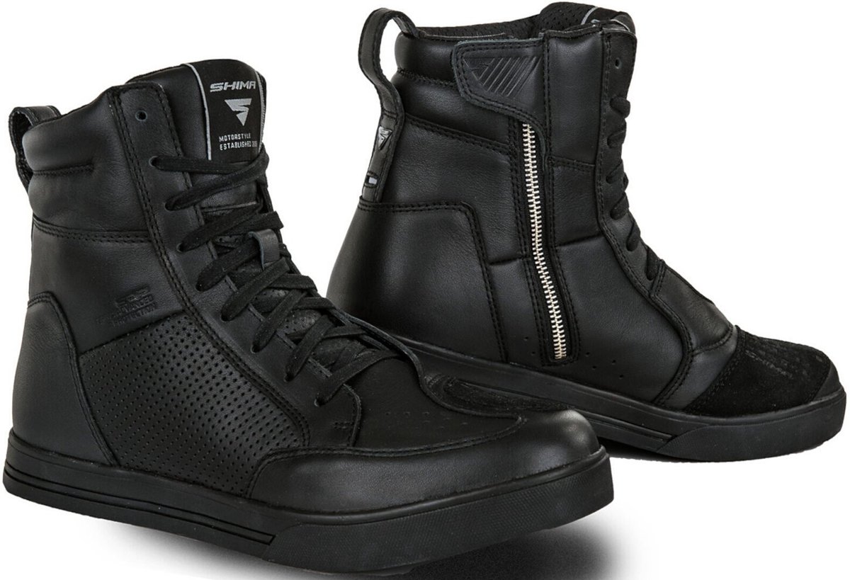SHIMA Blake Perforated Zwart Motorschoenen - Laars