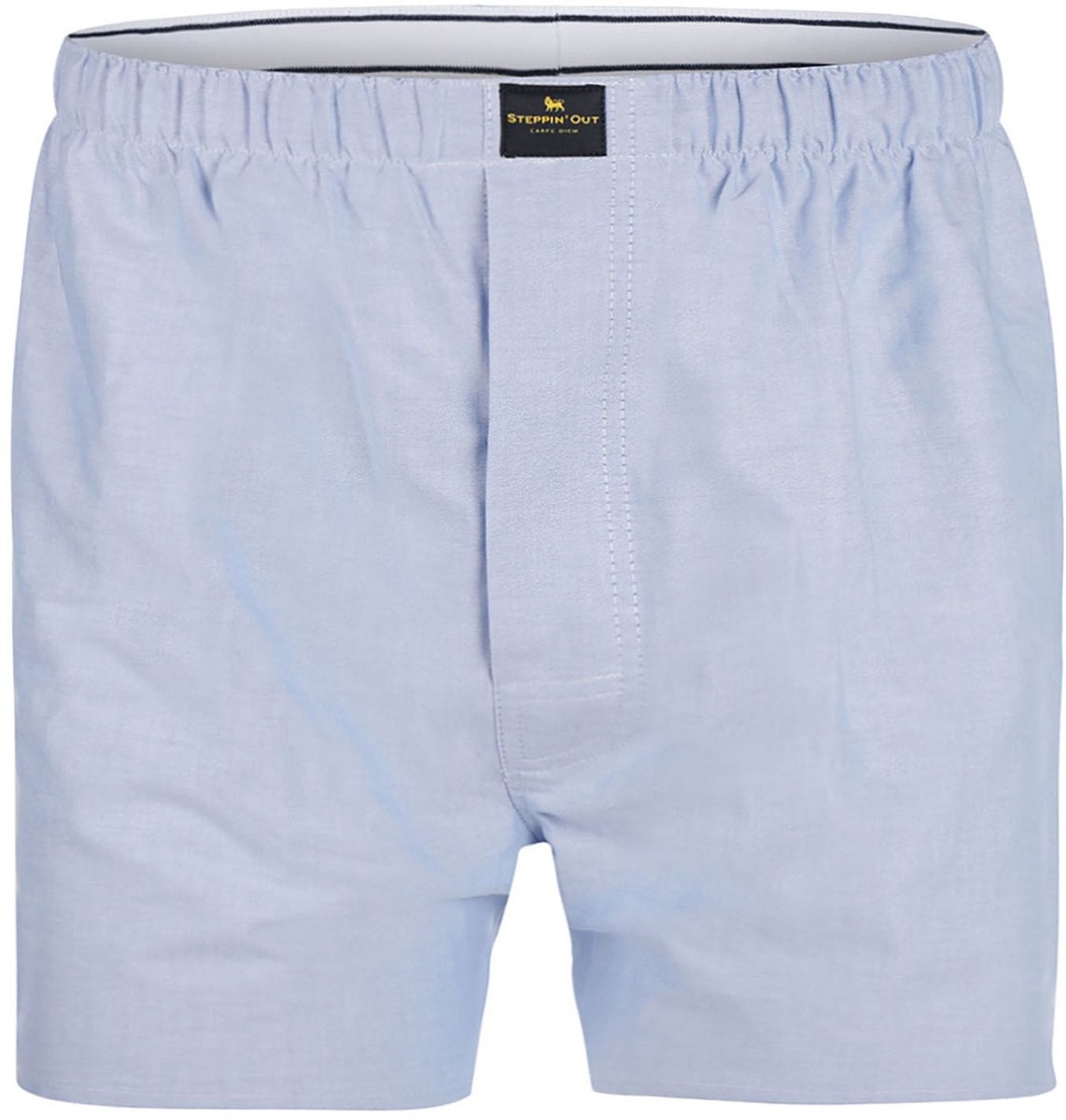 Steppin' Out Boxer Blue Oxford - Maat L - Heren - Boxershorts