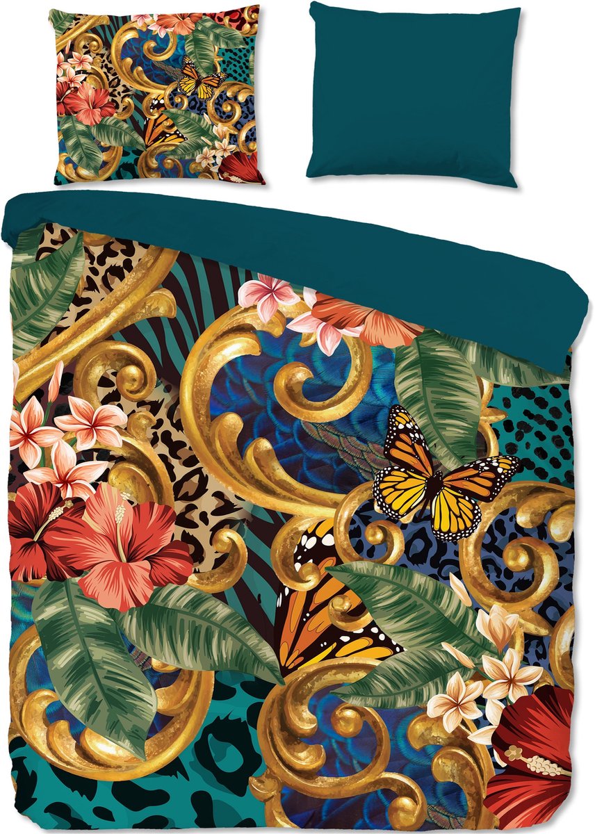 Pure Dekbedovertrek "bloemen" - Multi - (140x200/220 cm) - Microfiber