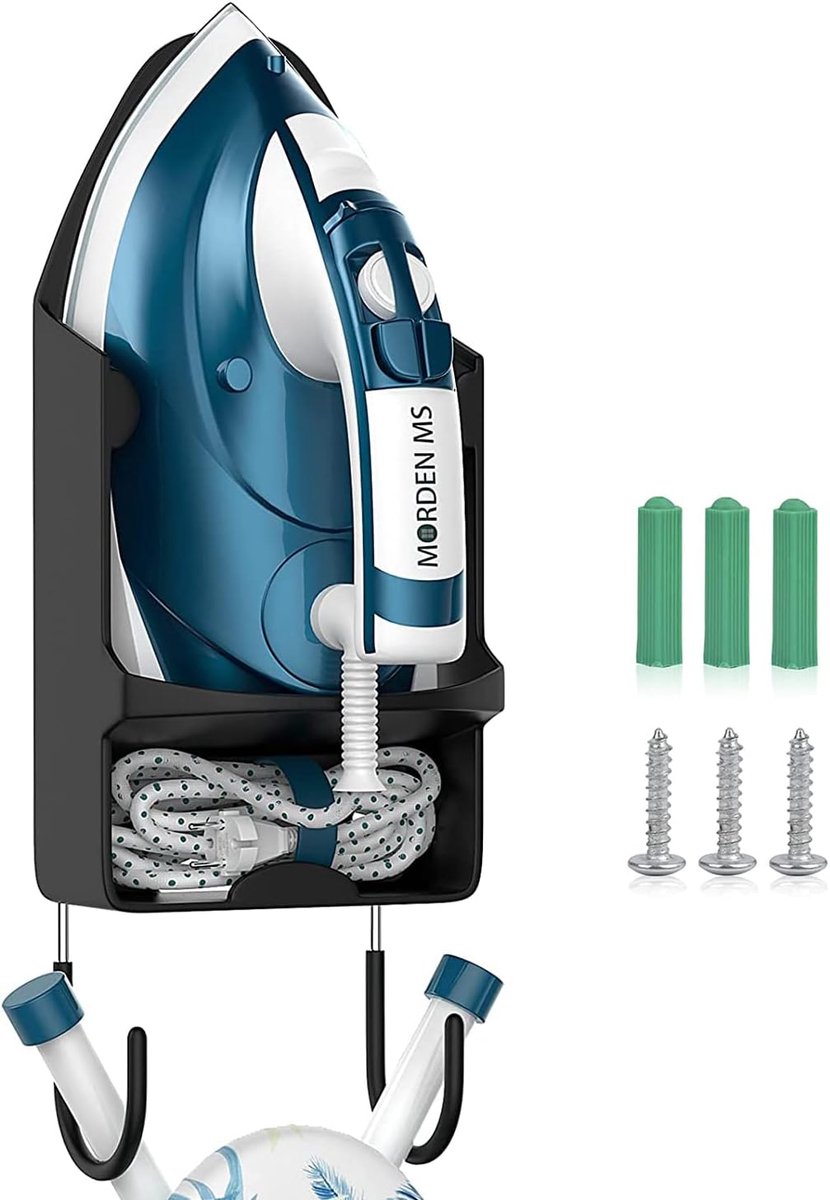 Goedkoopste Wandmontage Strijkplankhouder - Ruimtebesparende Organizer voor Strijkbenodigdheden