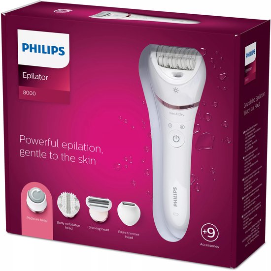 Philips Series 8000 BRE740/10 - Wet & Dry - Epileerapparaat