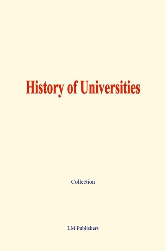 History of Universities - cover